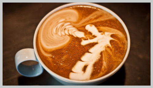 Latte Art Dragon
