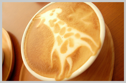 Latte Art Giraffe