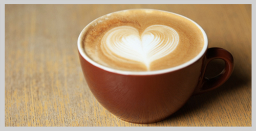 Latte Art Heart Shape