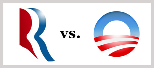 Romney vs. Obama logo