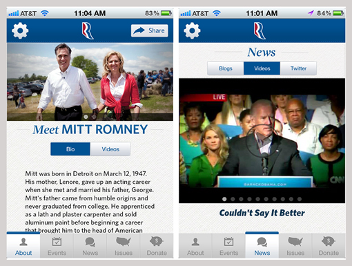 Romney iPhone App